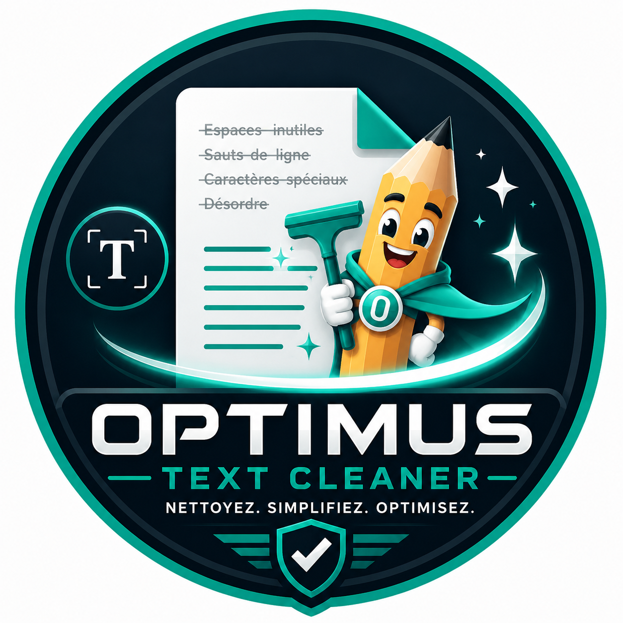Optimus Nettoyeur de texte